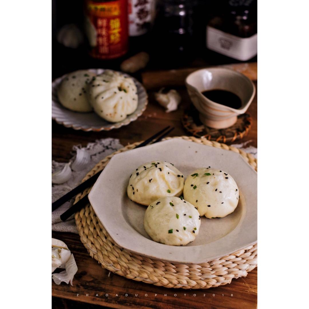 鲜肉大葱肉包（教你水打馅）