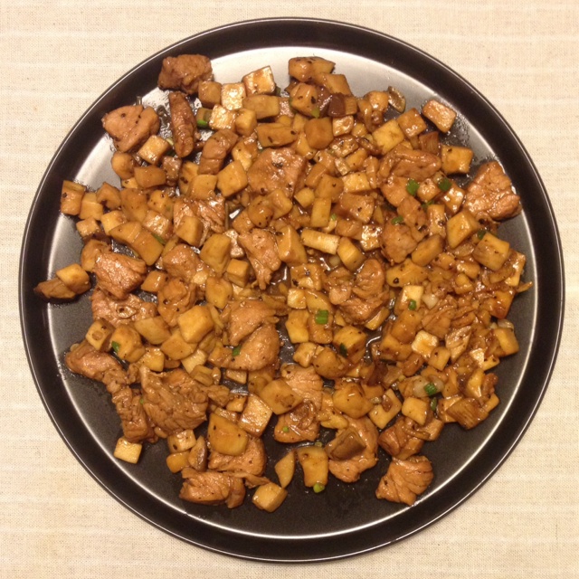 黑椒杏鲍菇牛肉粒