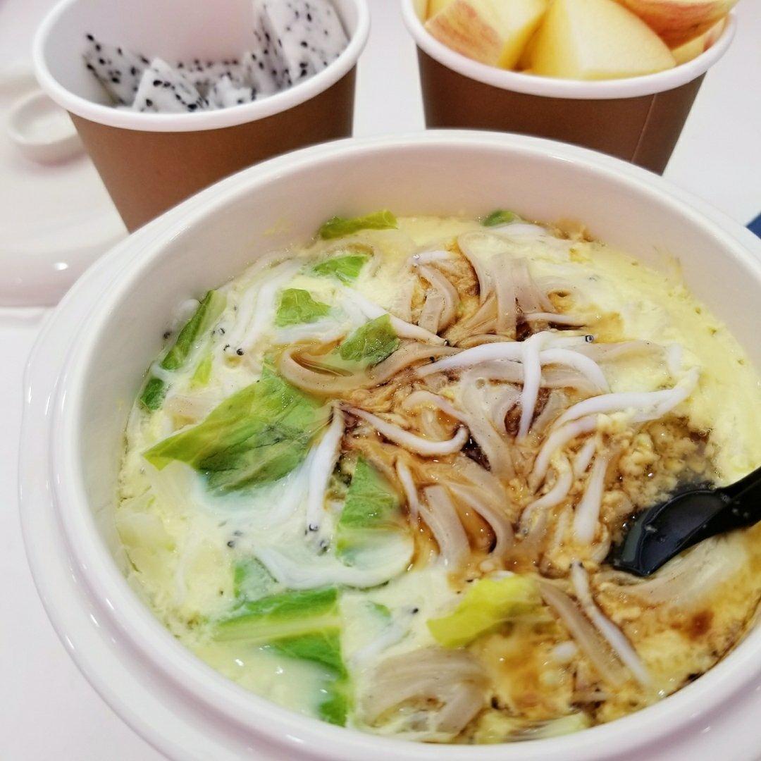 蔬菜银鱼蒸蛋