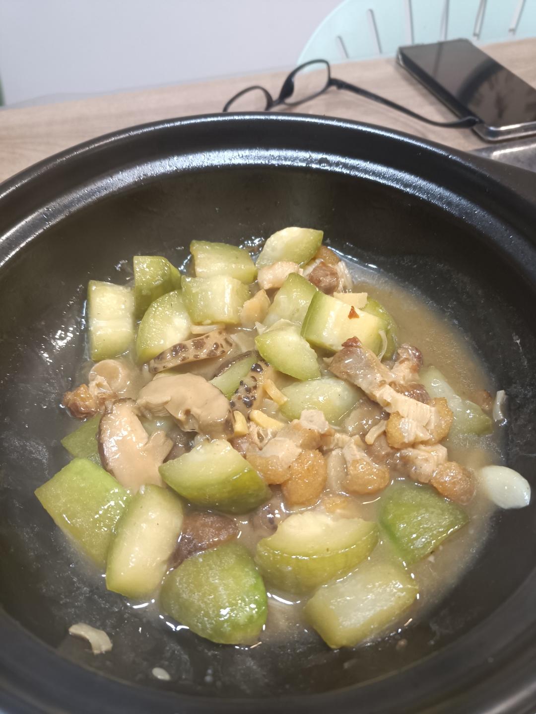 节瓜（毛瓜）焖咸虾