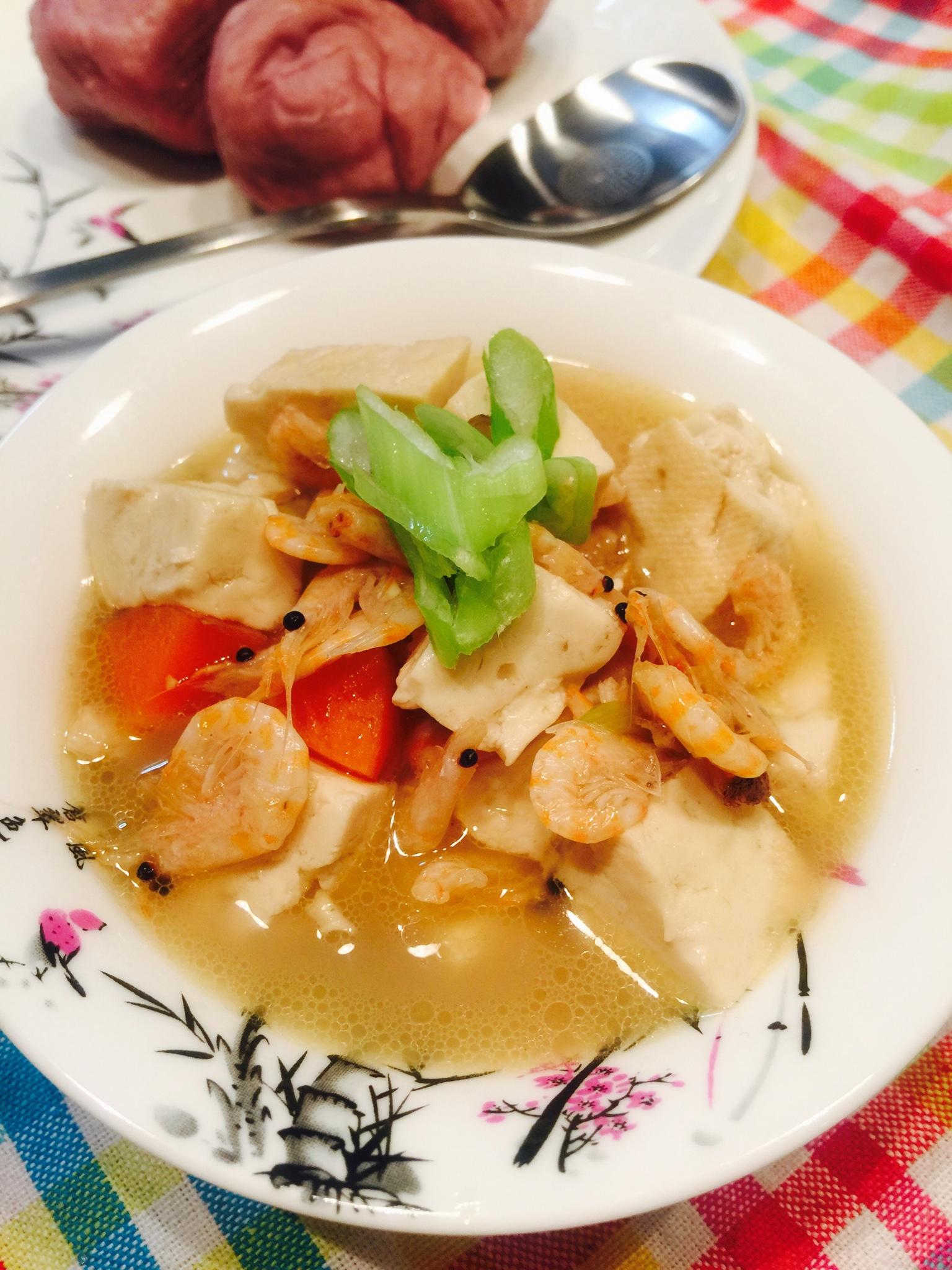 豆腐磷虾汤的做法