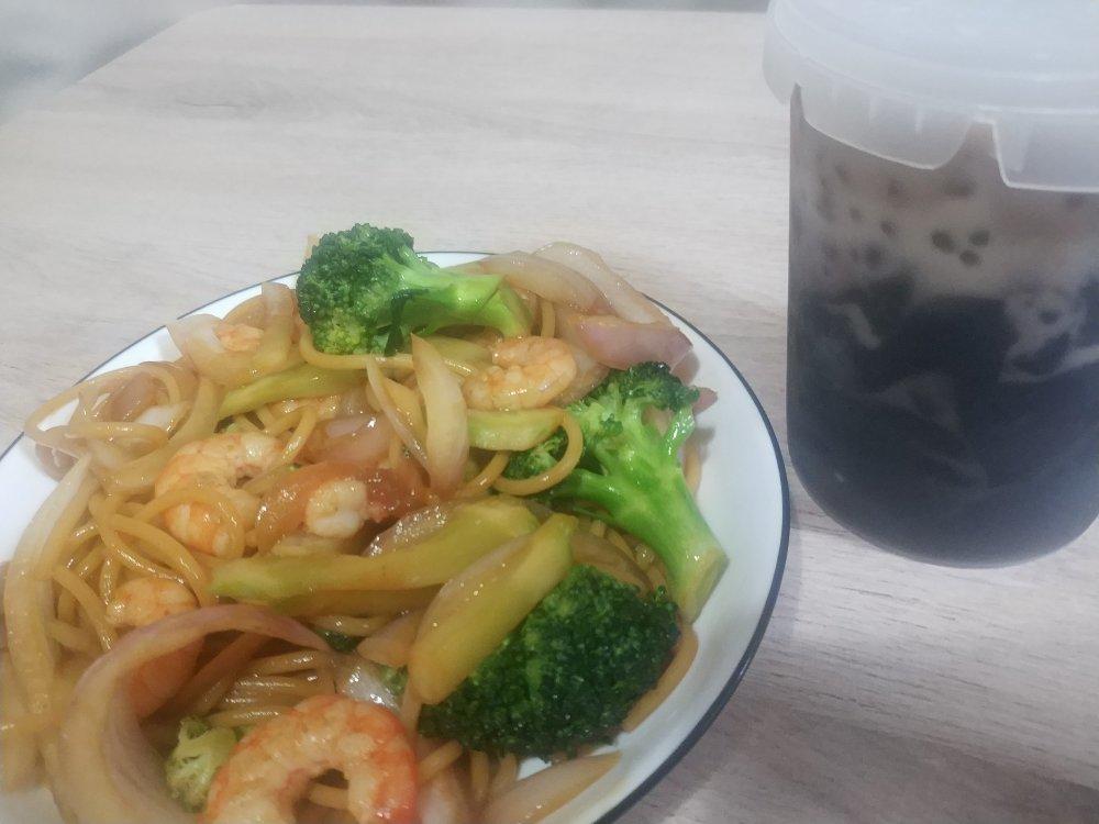 减脂|美味又低脂的虾油虾仁意大利面