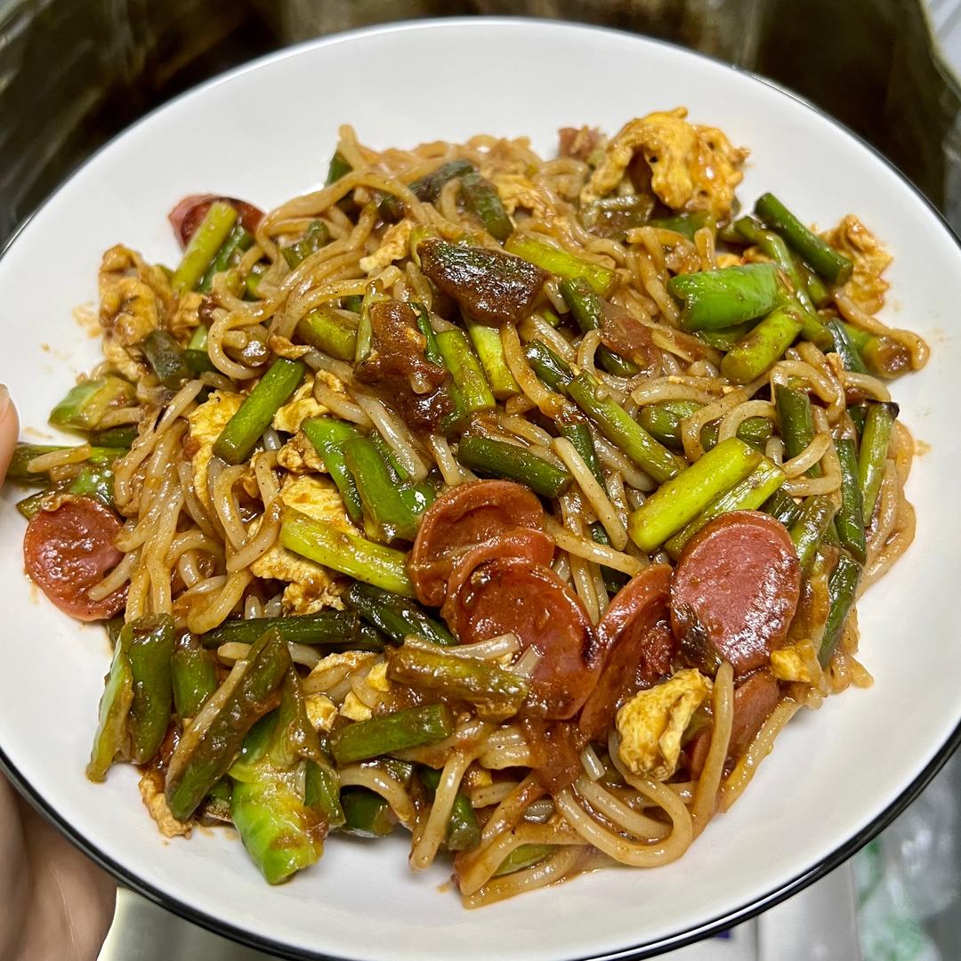 鸡蛋炒拉条的做法