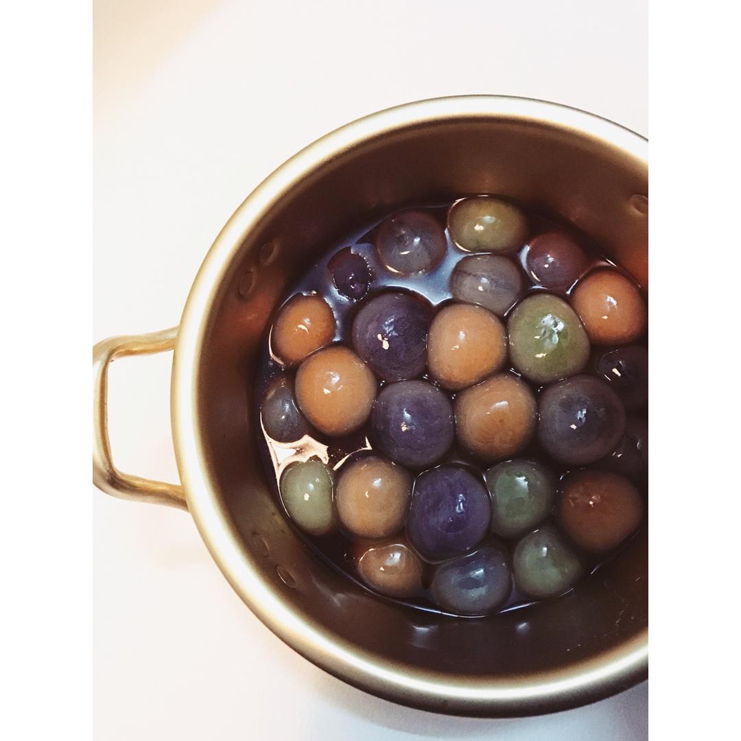 【幻彩小圆子】天然食材做彩色糯米丸