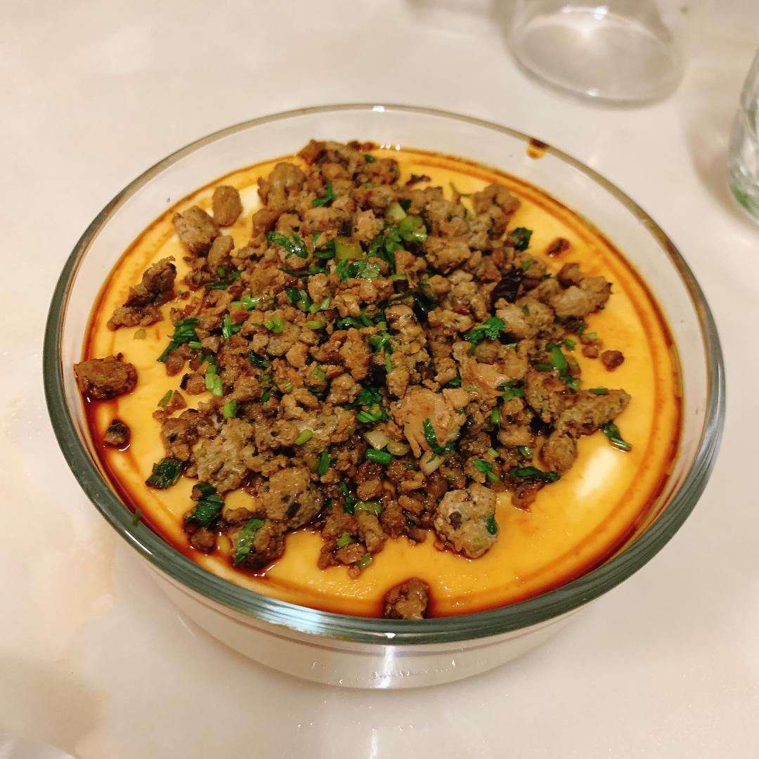 肉末豆腐蒸蛋