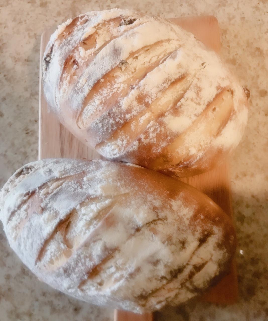 全麦蔓越莓软式欧包（免揉）