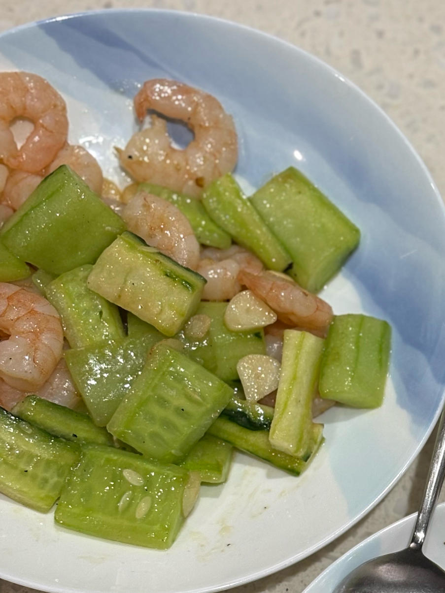 青瓜炒虾仁