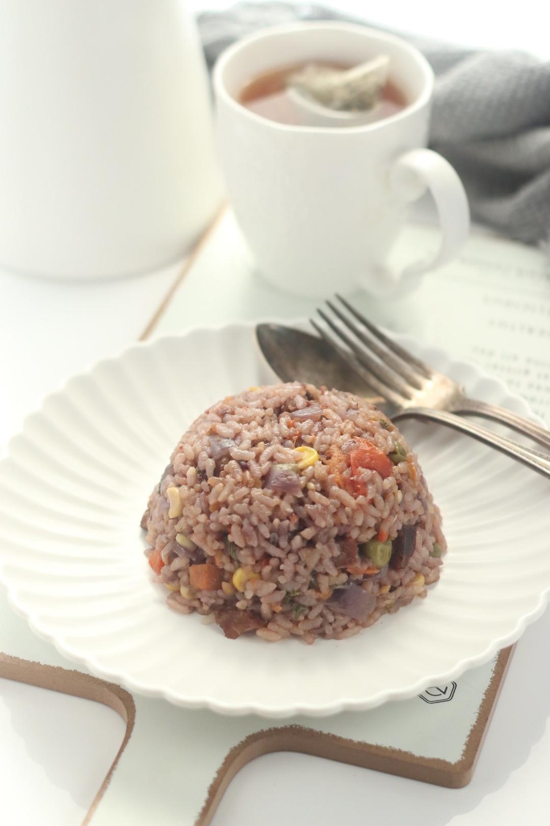 有菜有肉有主食🍅番茄焖饭【松下分体式饭煲】