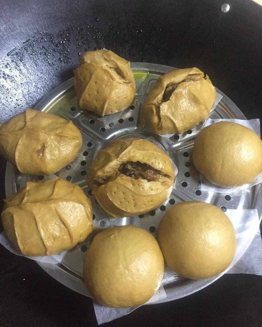 有着面包口感的红糖馒头（一次发酵）