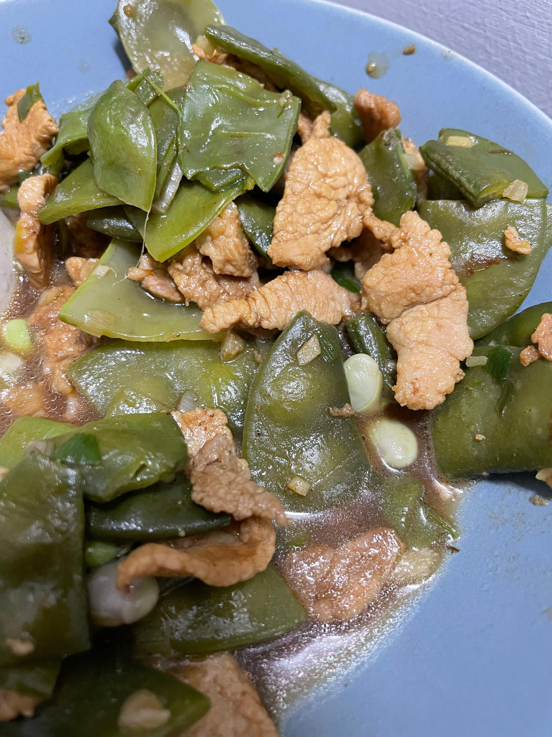 红扁豆烧前上肉(家常菜)