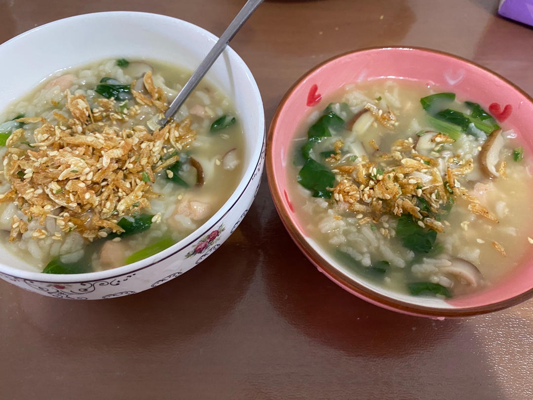 0失败香菇滑鸡粥