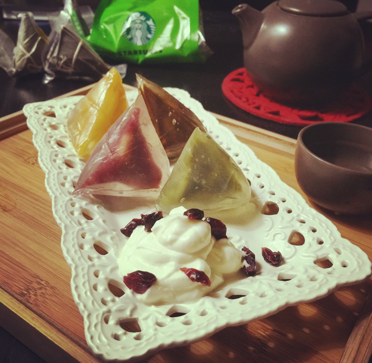 心水你的甜蜜--香甜坚果星冰粽