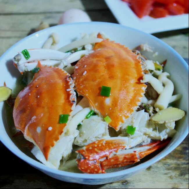 海鲜菇螃蟹汤