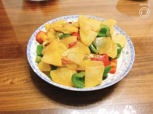 😋青椒彩椒土豆片的做法 步骤11