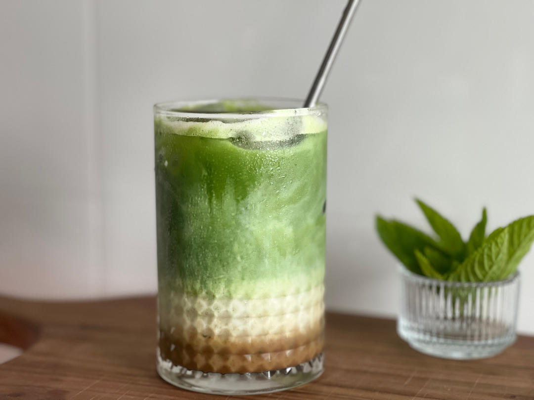 春日神仙饮品🌿绿野仙踪·抹茶咖啡拿铁🍵