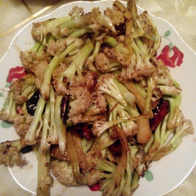 老丁的私房菜-干锅花菜