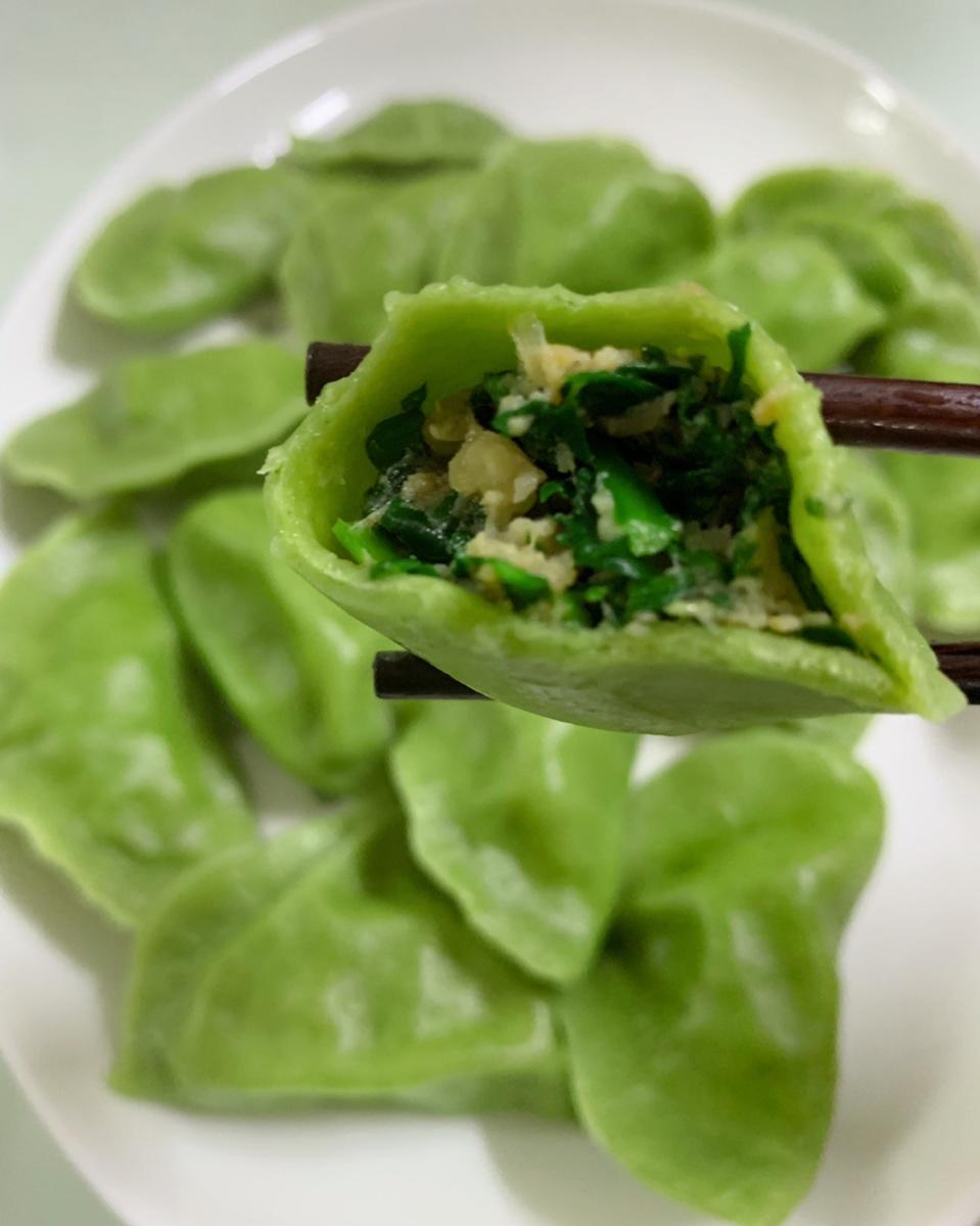 荠菜鲜肉饺子
