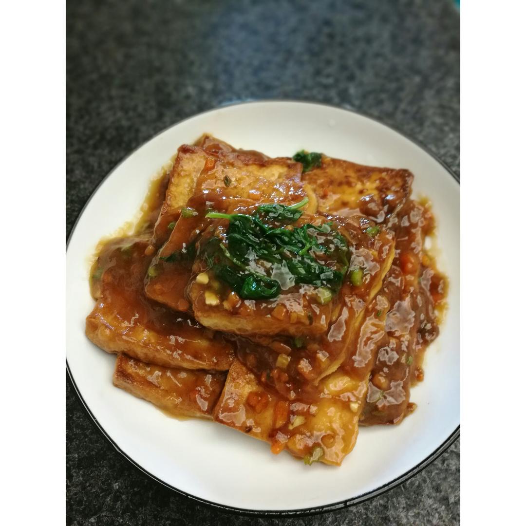 外酥里嫩的煎豆腐