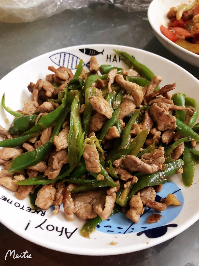 家常菜青椒炒肉