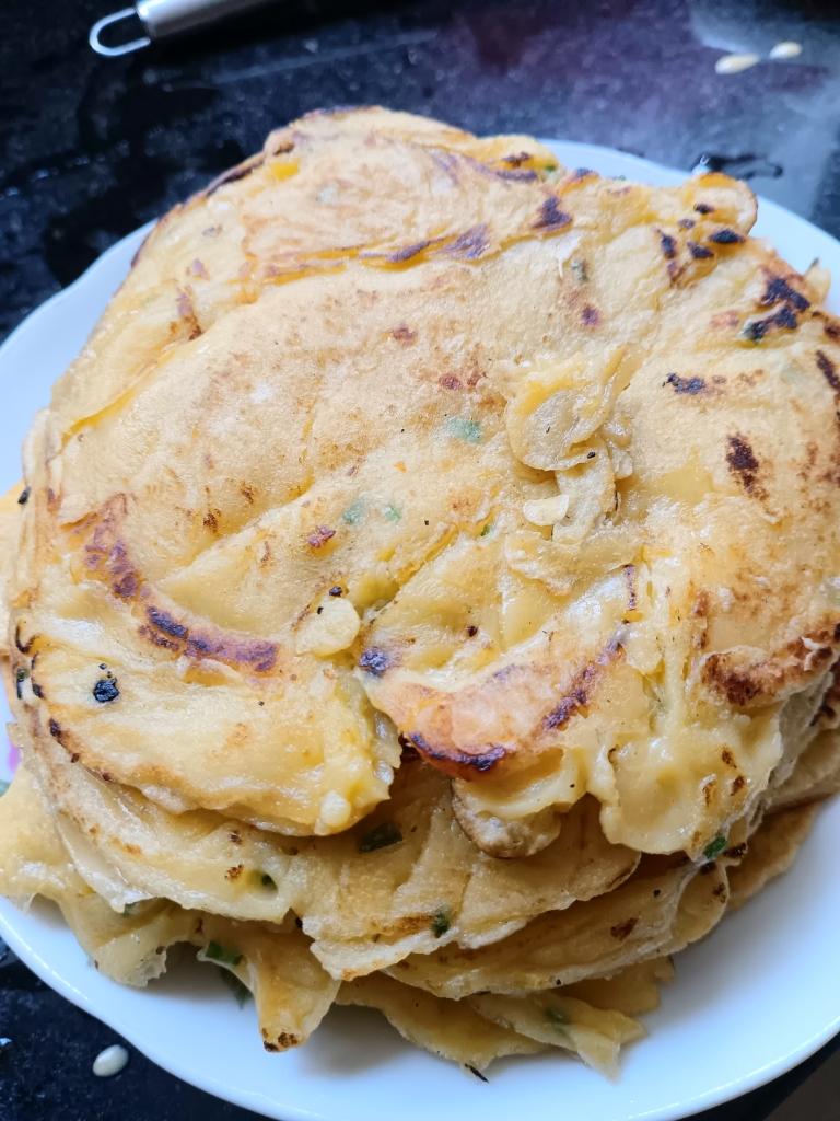 葱花蛋饼的做法