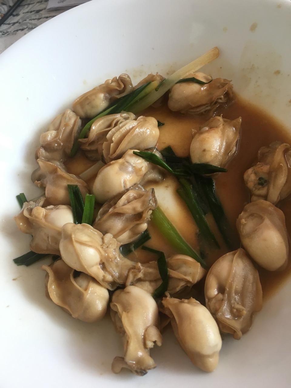 姜葱爆炒生蚝