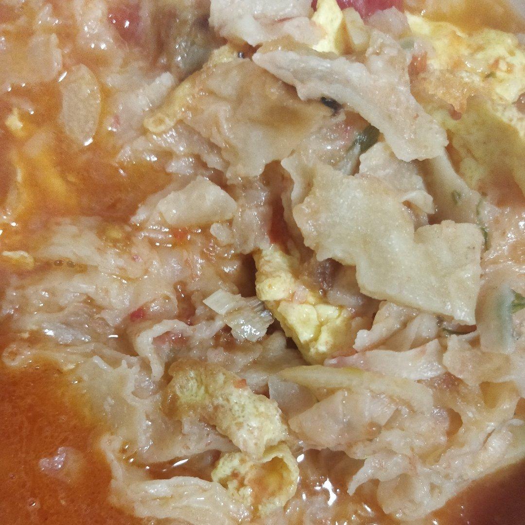 西红柿鸡蛋烩饼