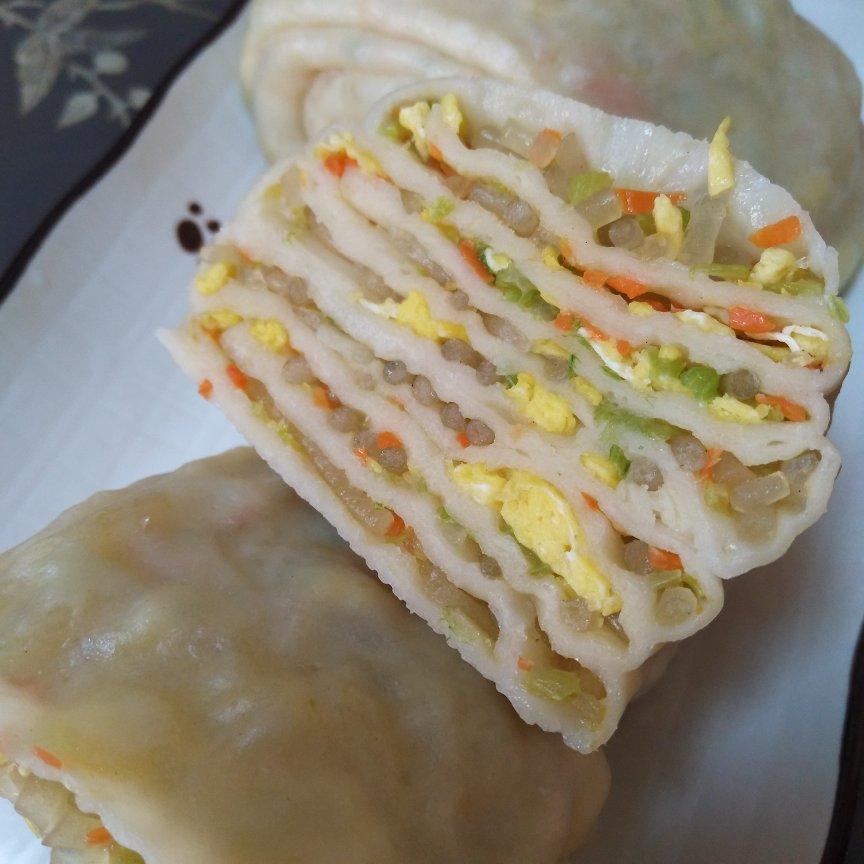 山西特色面食～南瓜菜卷