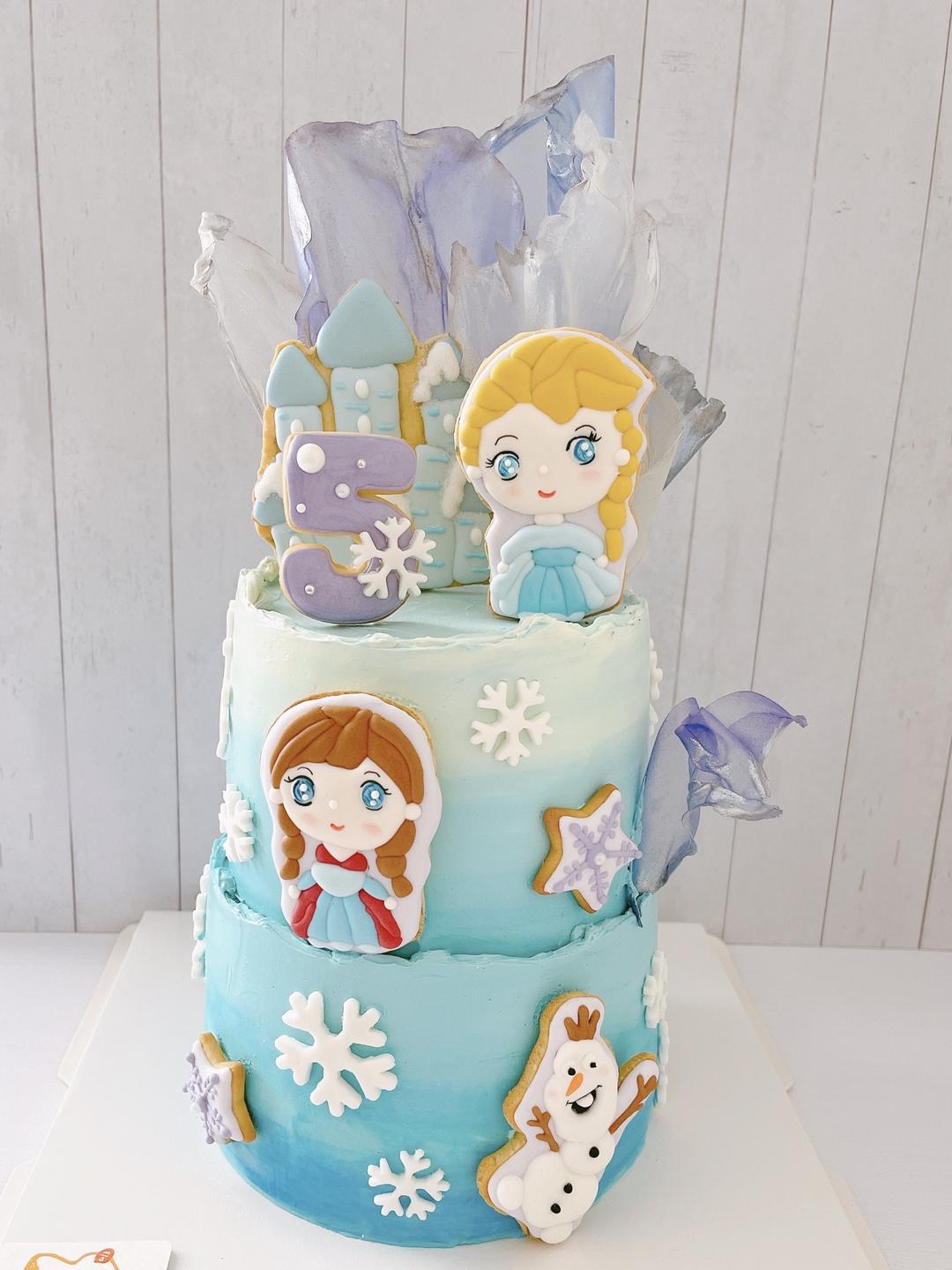 冰雪奇缘糖霜饼干蛋糕的做法