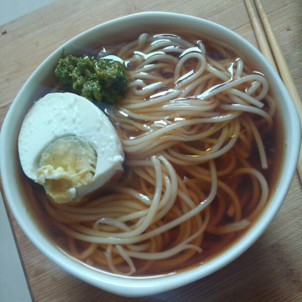 小葱麻油酱油面