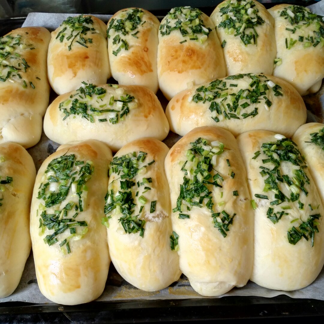 叶子_hsf6做的台式香葱面包