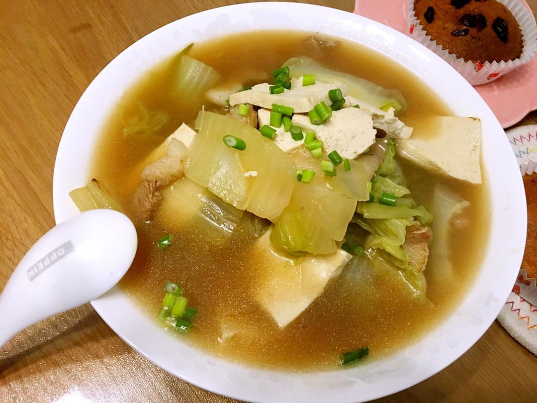 白菜炖豆腐