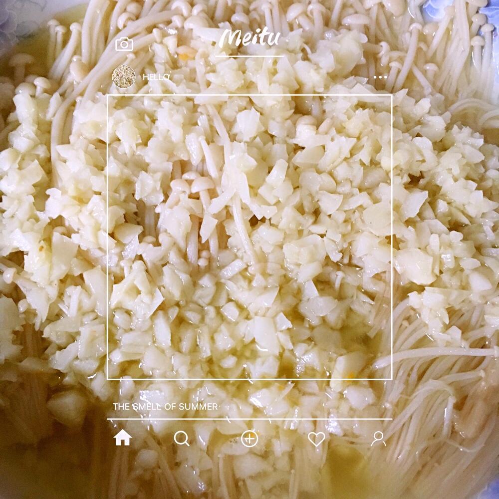蒜蓉蒸金针菇