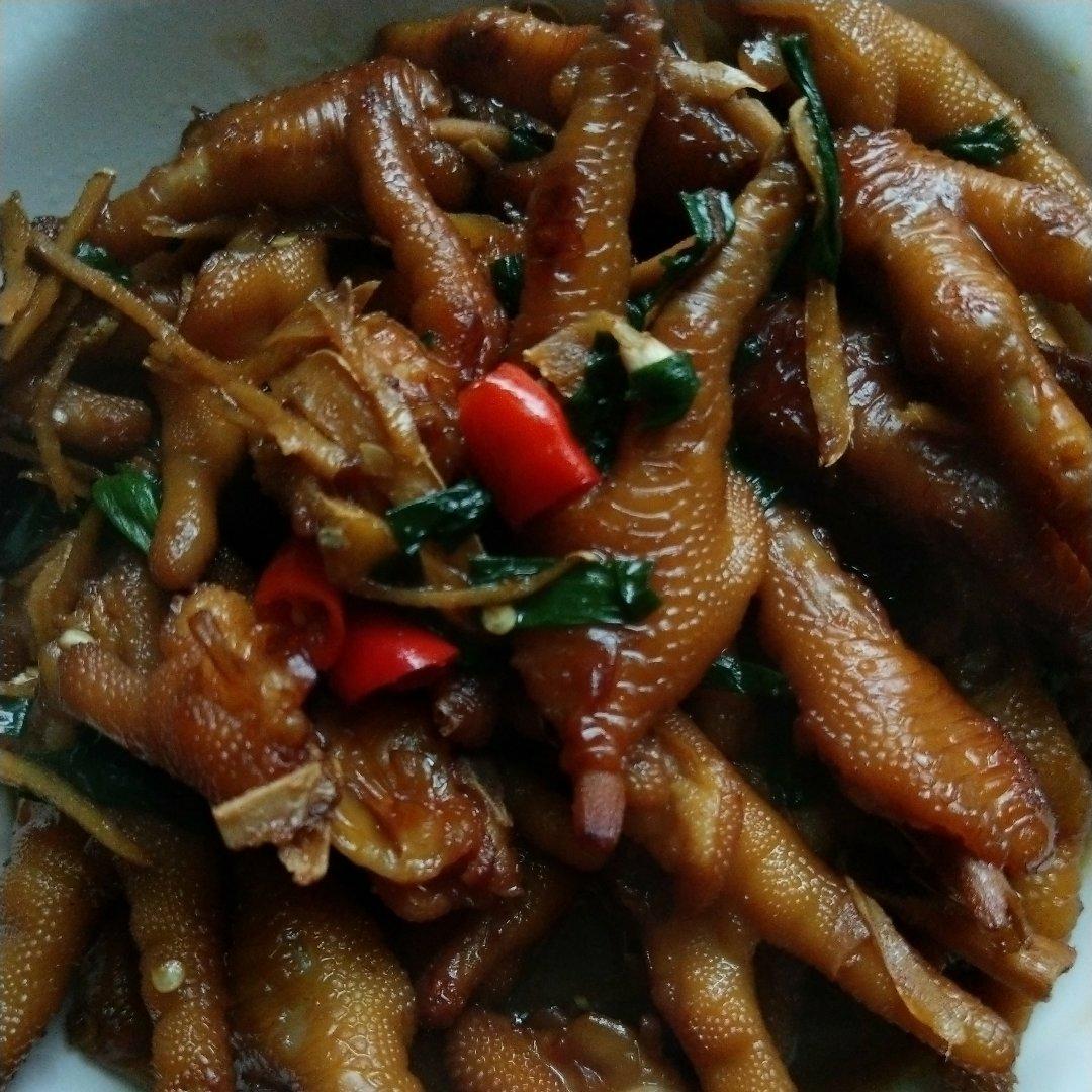 香辣烧鸡爪