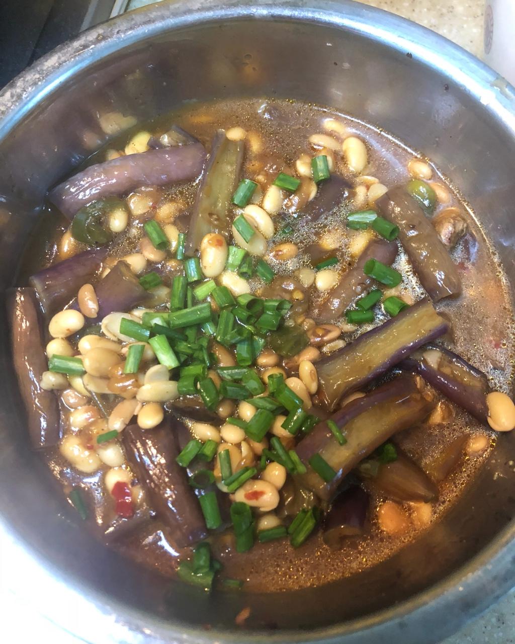 黄豆烧茄子