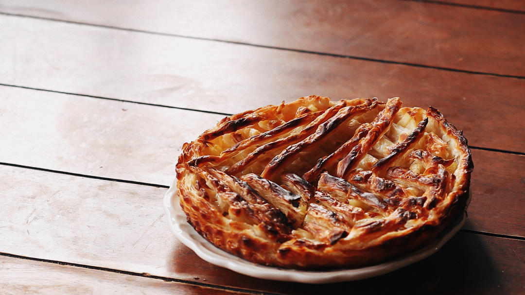 手抓饼版苹果派