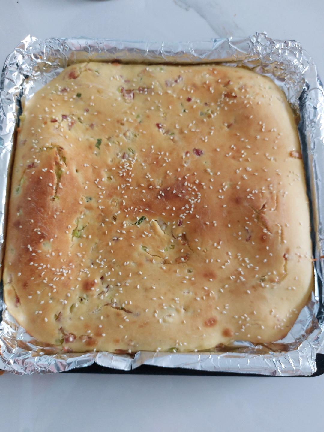 手不沾面做发面大饼