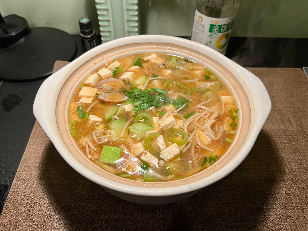 水煮菜新吃法【牛肉大酱汤】低脂高蛋白，鲜美好喝！10分钟出锅，仅376大卡！