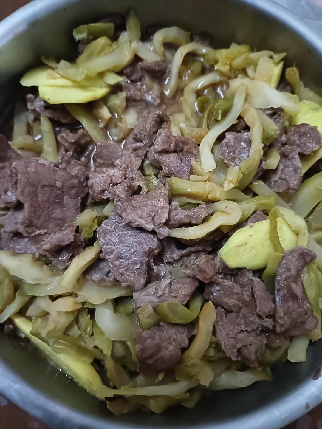 简单到完全不会翻车的菜！神级下饭菜--牛里脊蒸榨菜