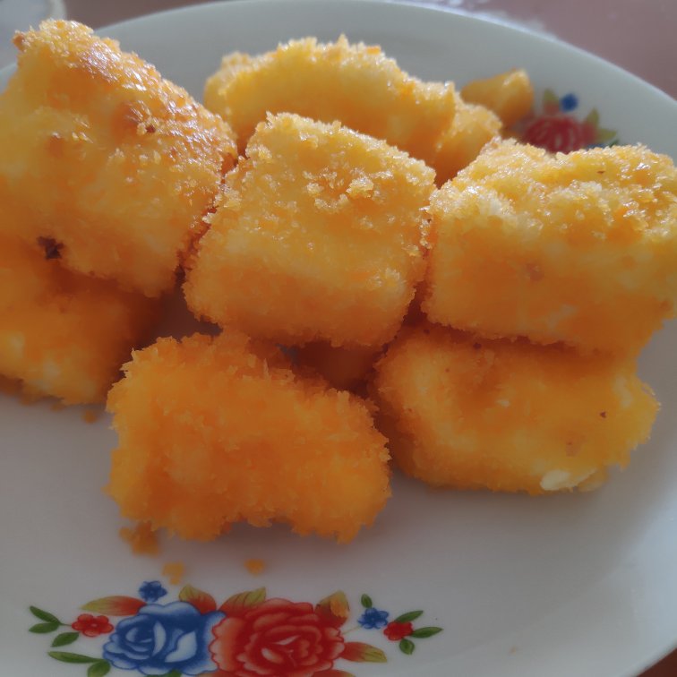 【炸鲜奶】广东传统甜品小吃，不用烤箱的营养美食，外脆内嫩的香甜