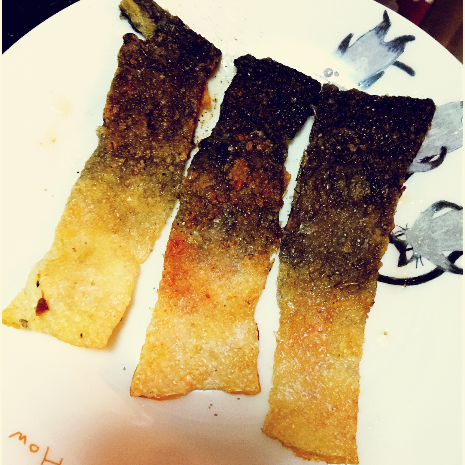 香煎三文鱼皮