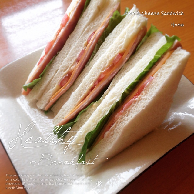 火腿芝士三明治