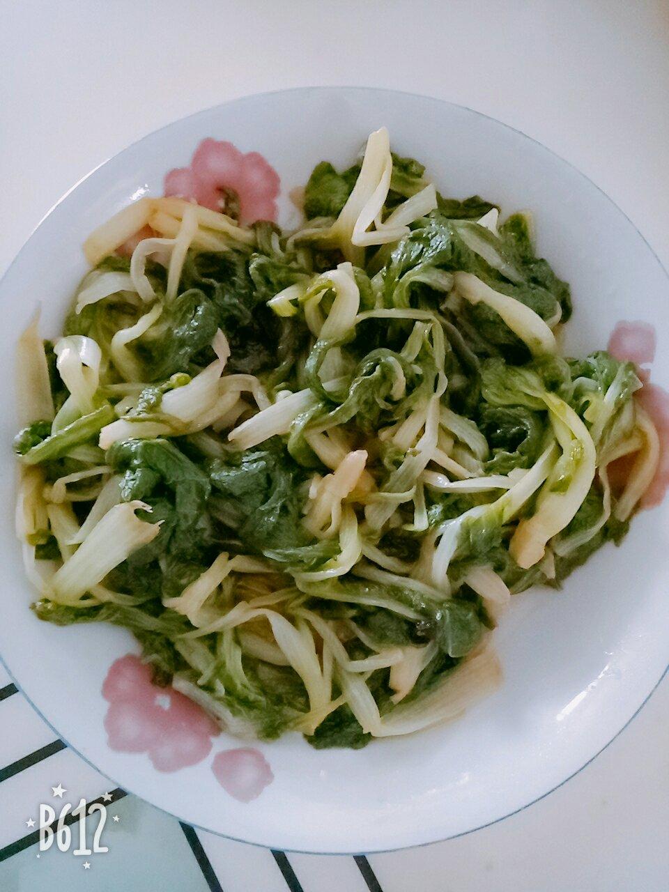 白灼西生菜