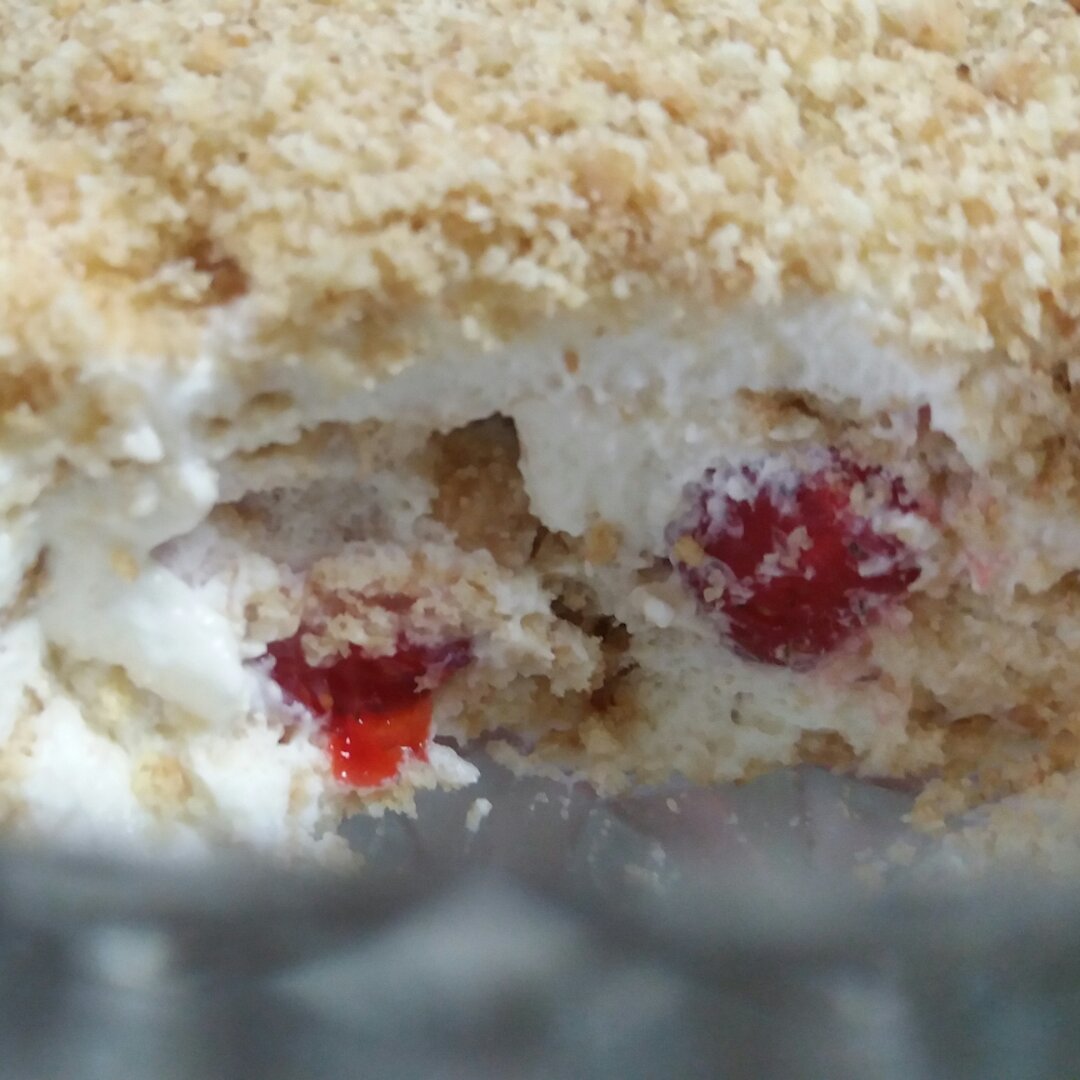 简单易做的木糠蛋糕（添加草莓版）