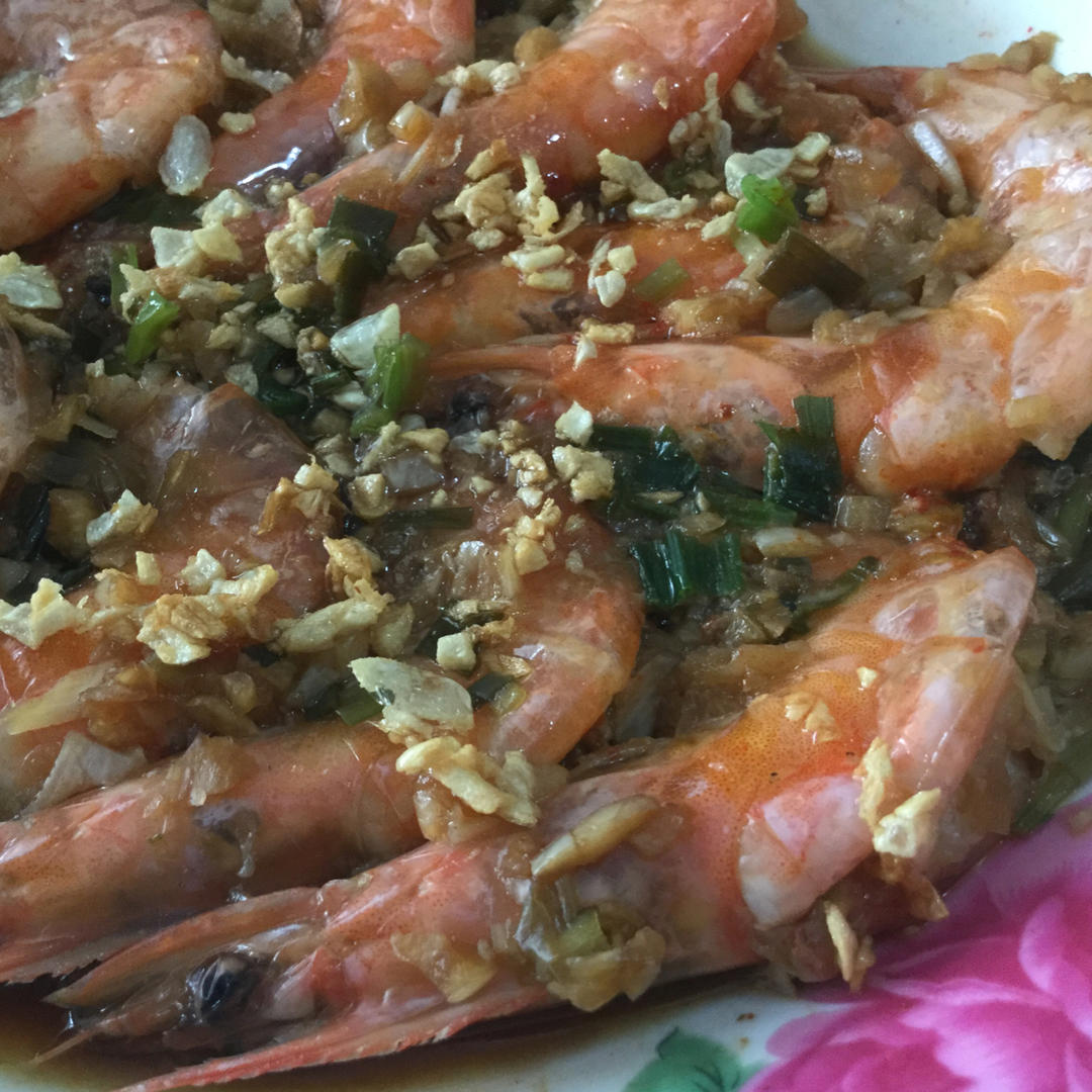 【曼食慢语】清蒸蒜蓉填虎虾