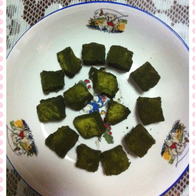 牛奶抹茶椰丝小方