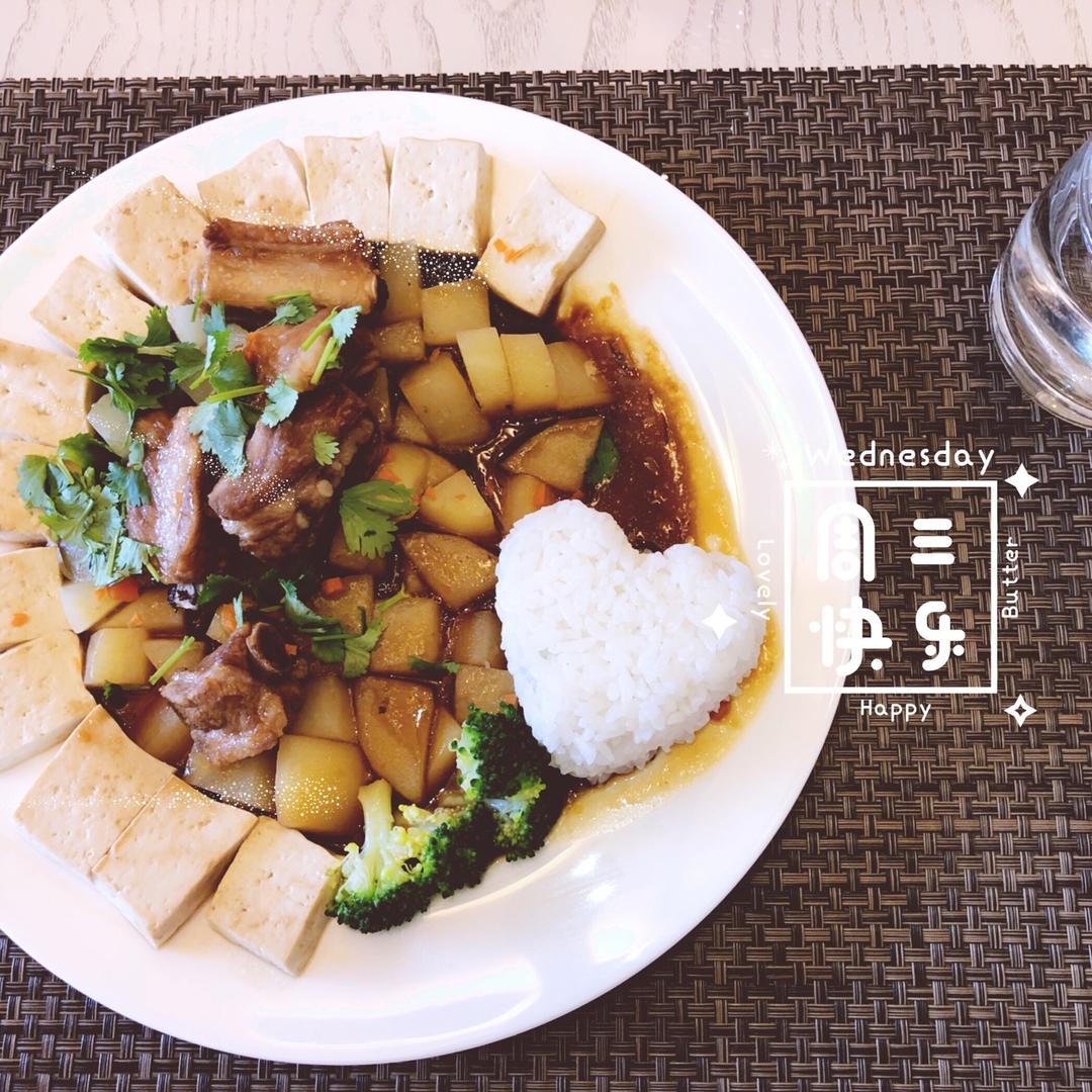 排骨蒸豆腐