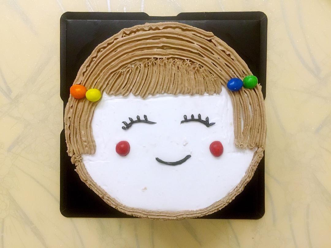 娃娃头生日蛋糕