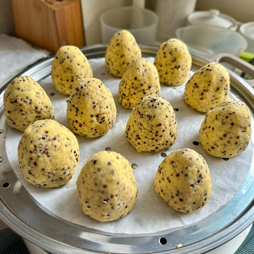 藜麦玉米面窝窝头，减脂主食轻松做