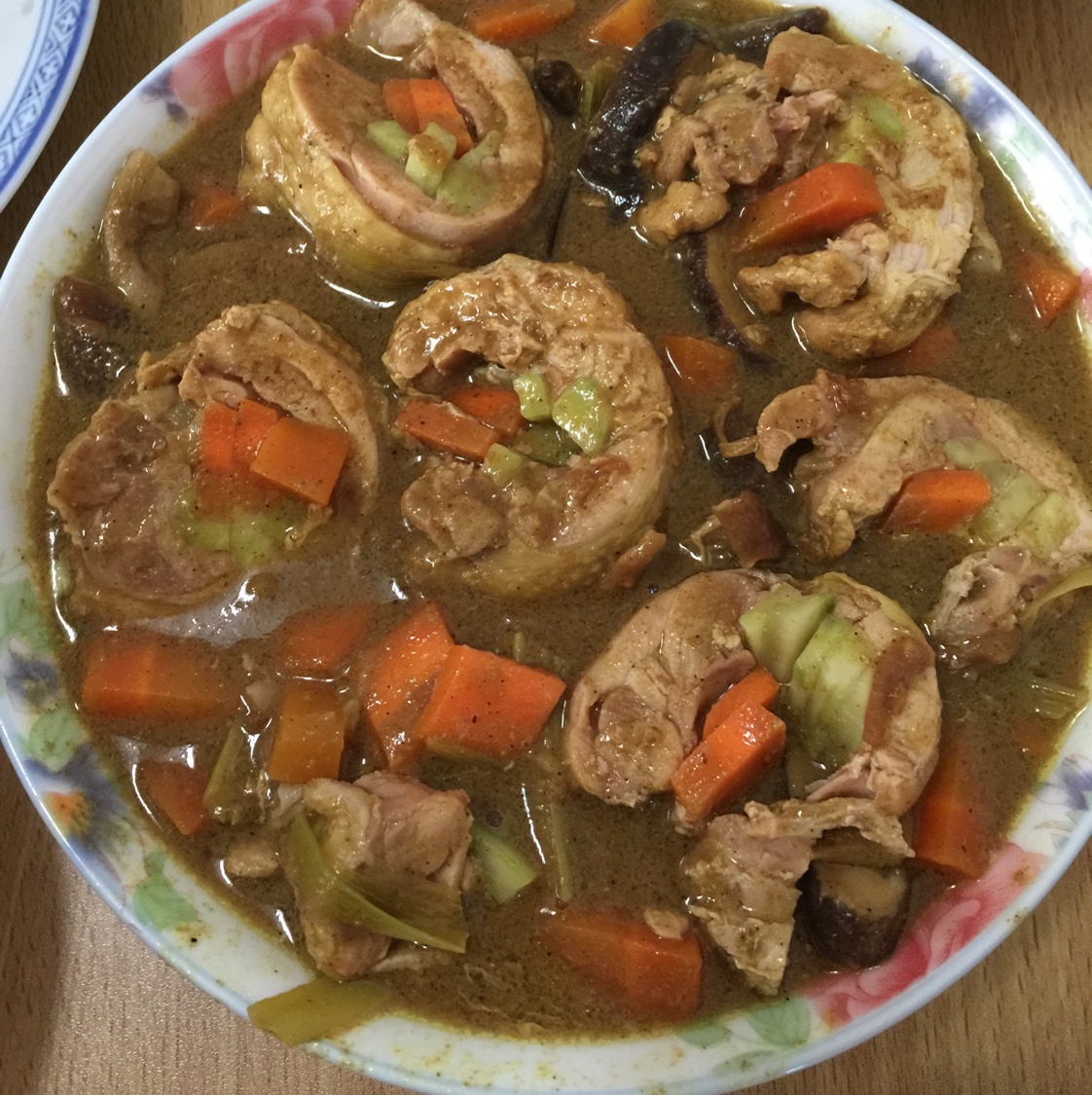 咖喱鸡腿卷