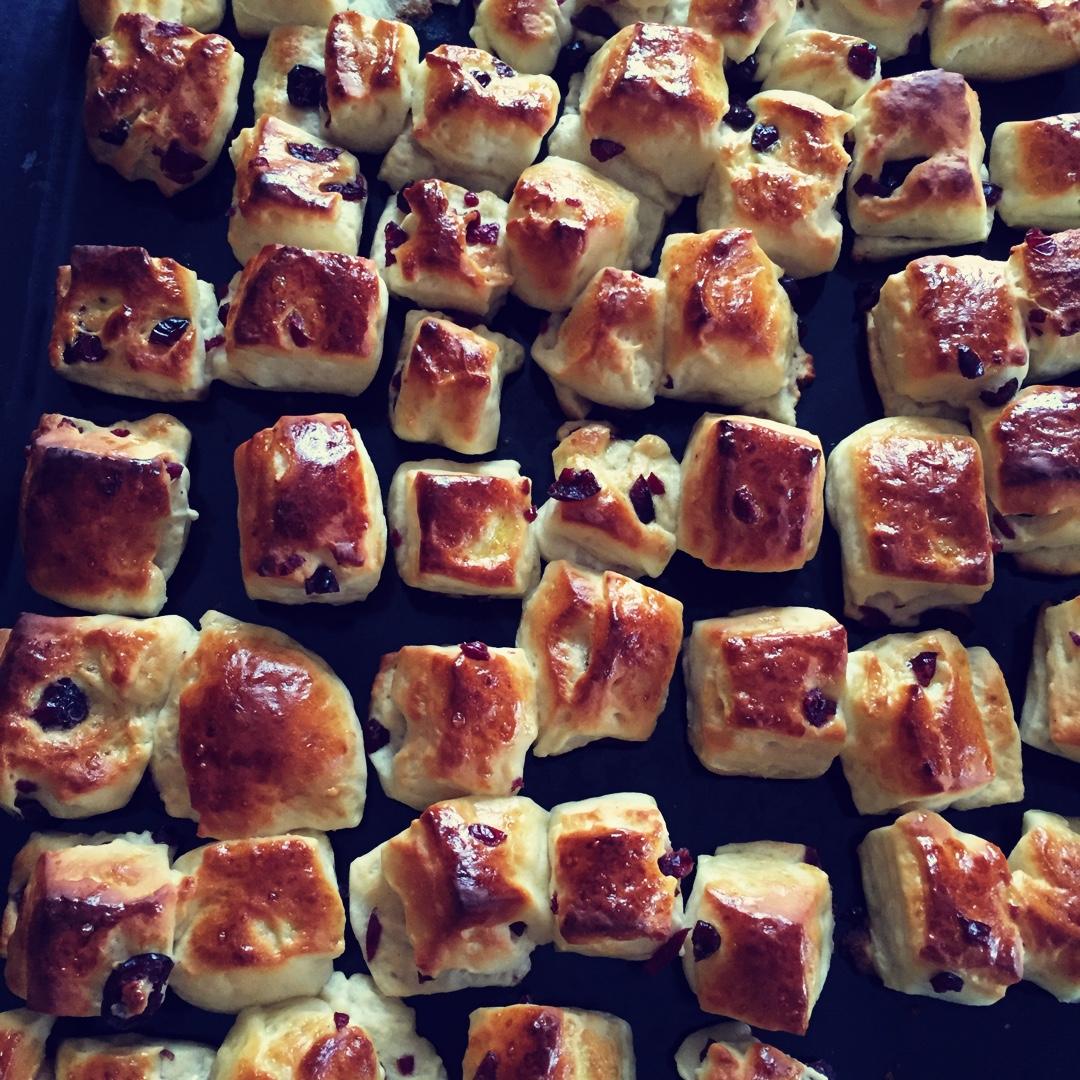 蔓越莓优格小面包块